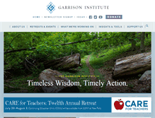 Tablet Screenshot of garrisoninstitute.org